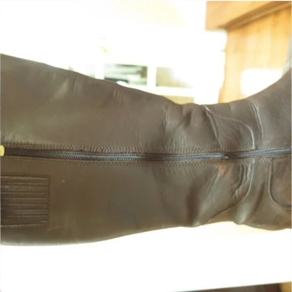 Naturalizer Tall Brown Genuine Leather Boots - Picture 9 of 16